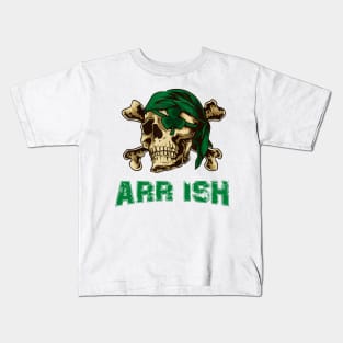 Arrrish Funny Irish Pirate St Patrick Day Kids T-Shirt